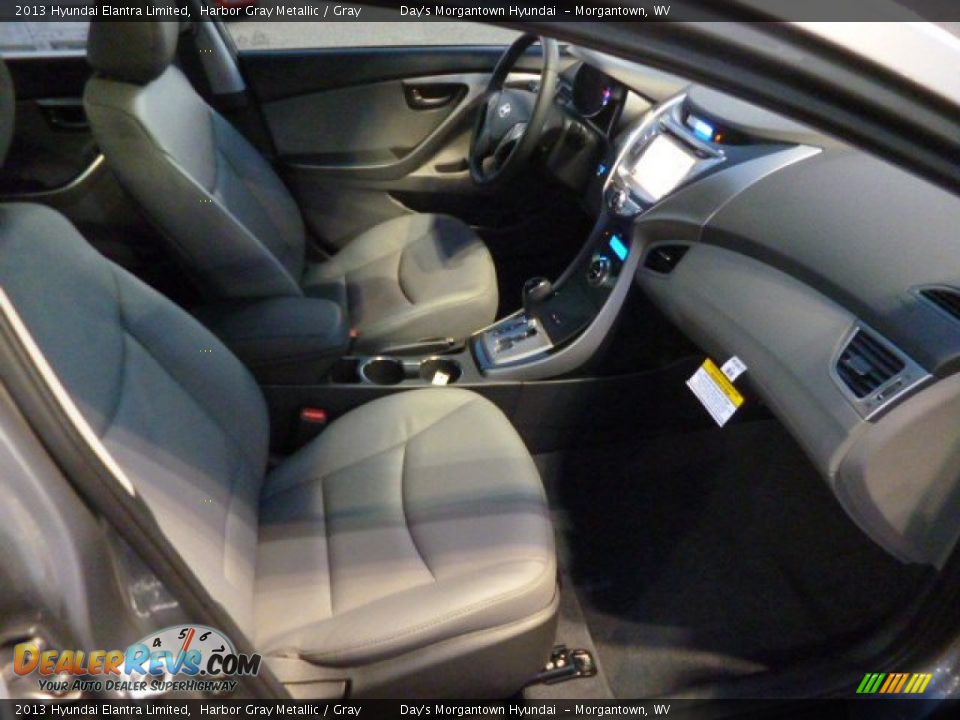 2013 Hyundai Elantra Limited Harbor Gray Metallic / Gray Photo #10