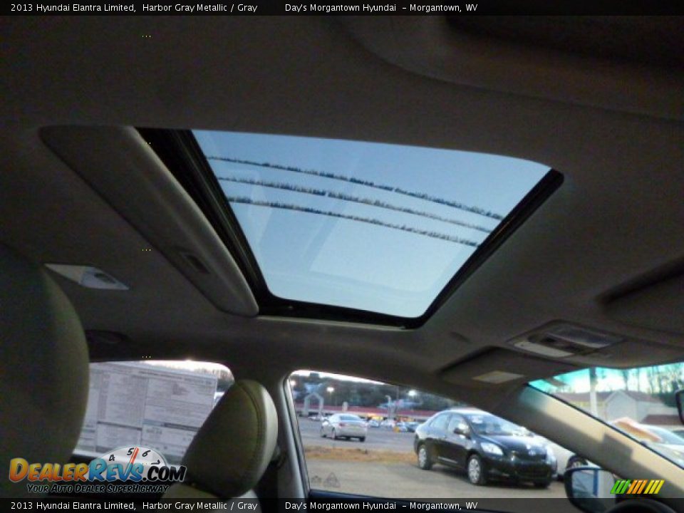 2013 Hyundai Elantra Limited Harbor Gray Metallic / Gray Photo #11