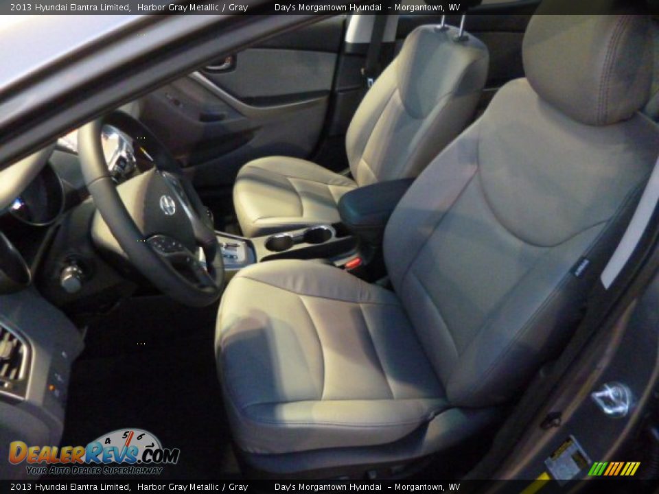 2013 Hyundai Elantra Limited Harbor Gray Metallic / Gray Photo #15