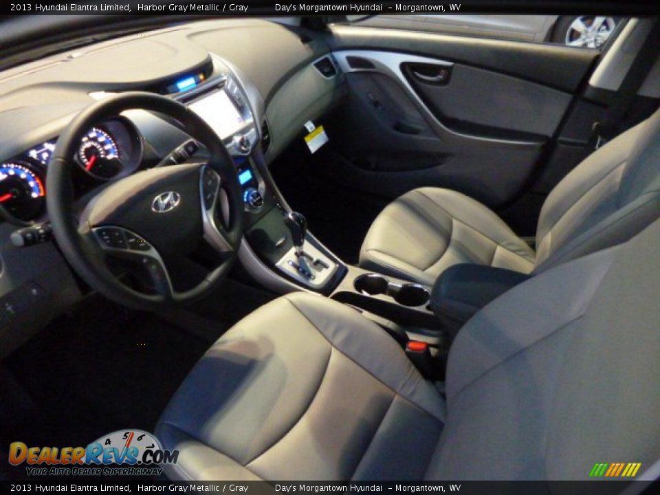 2013 Hyundai Elantra Limited Harbor Gray Metallic / Gray Photo #16