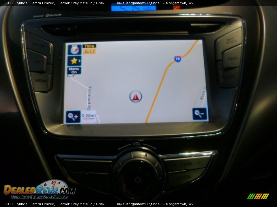 2013 Hyundai Elantra Limited Harbor Gray Metallic / Gray Photo #18