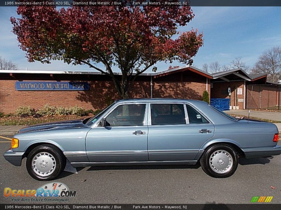 Diamond Blue Metallic 1986 Mercedes-Benz S Class 420 SEL Photo #2