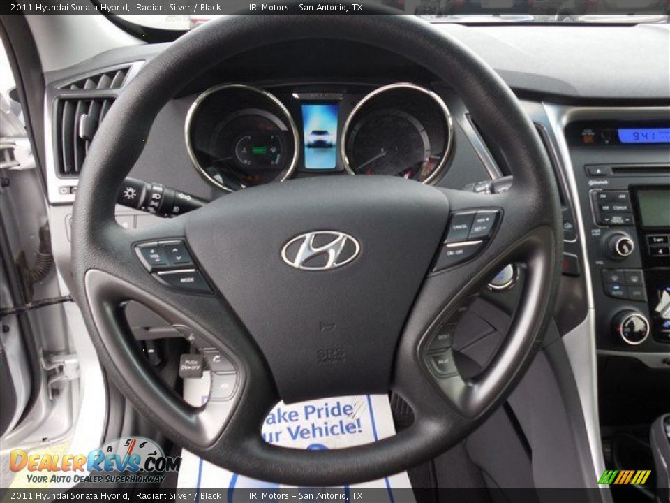 2011 Hyundai Sonata Hybrid Radiant Silver / Black Photo #22