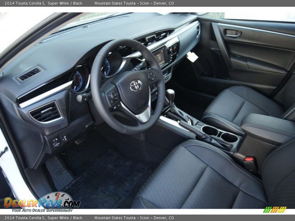 2014 Toyota Corolla S Super White / Black Photo #5