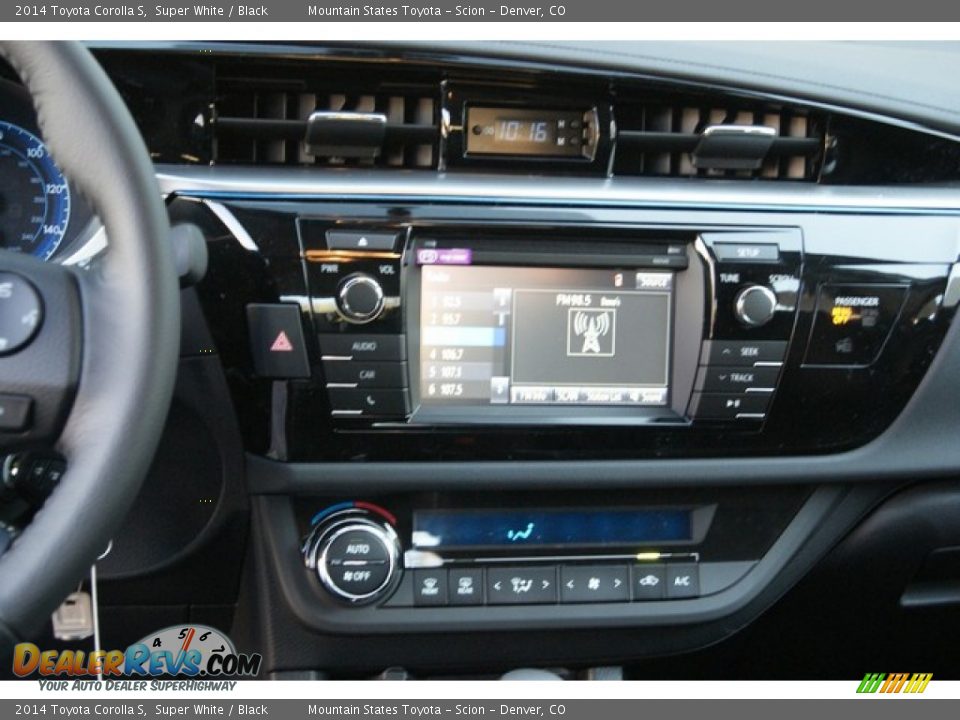 2014 Toyota Corolla S Super White / Black Photo #6