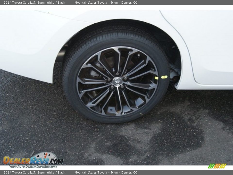 2014 Toyota Corolla S Super White / Black Photo #9