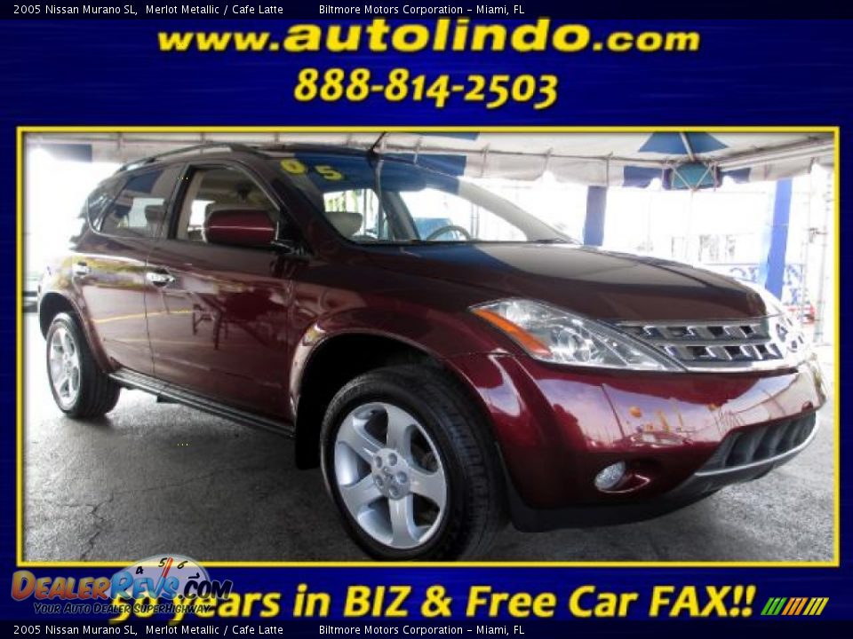 2005 Nissan Murano SL Merlot Metallic / Cafe Latte Photo #1