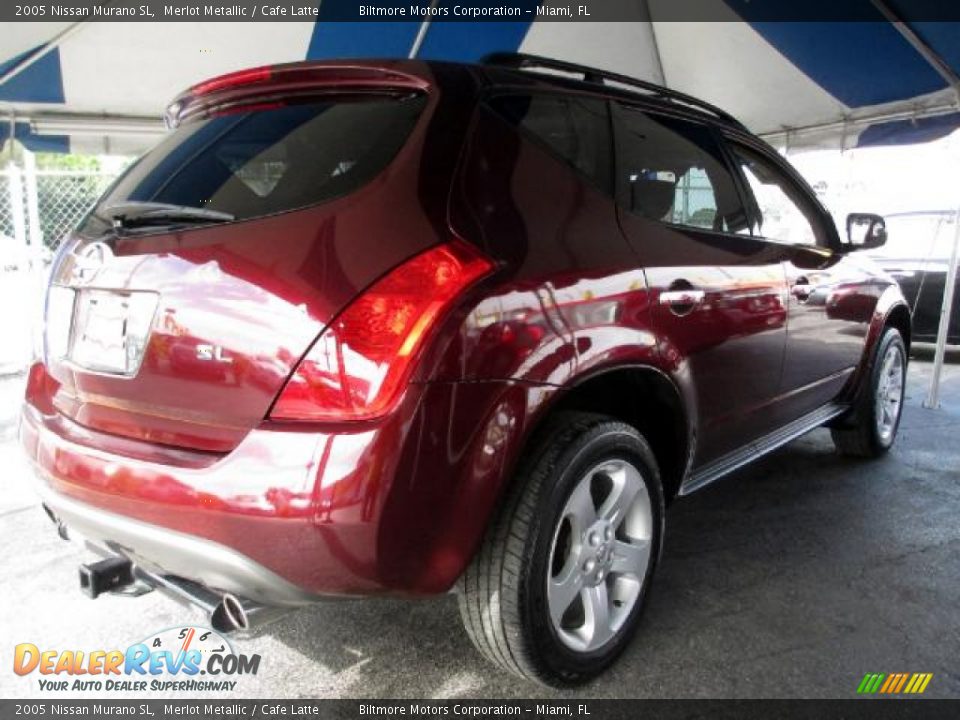 2005 Nissan Murano SL Merlot Metallic / Cafe Latte Photo #4