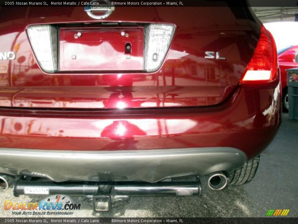 2005 Nissan Murano SL Merlot Metallic / Cafe Latte Photo #8