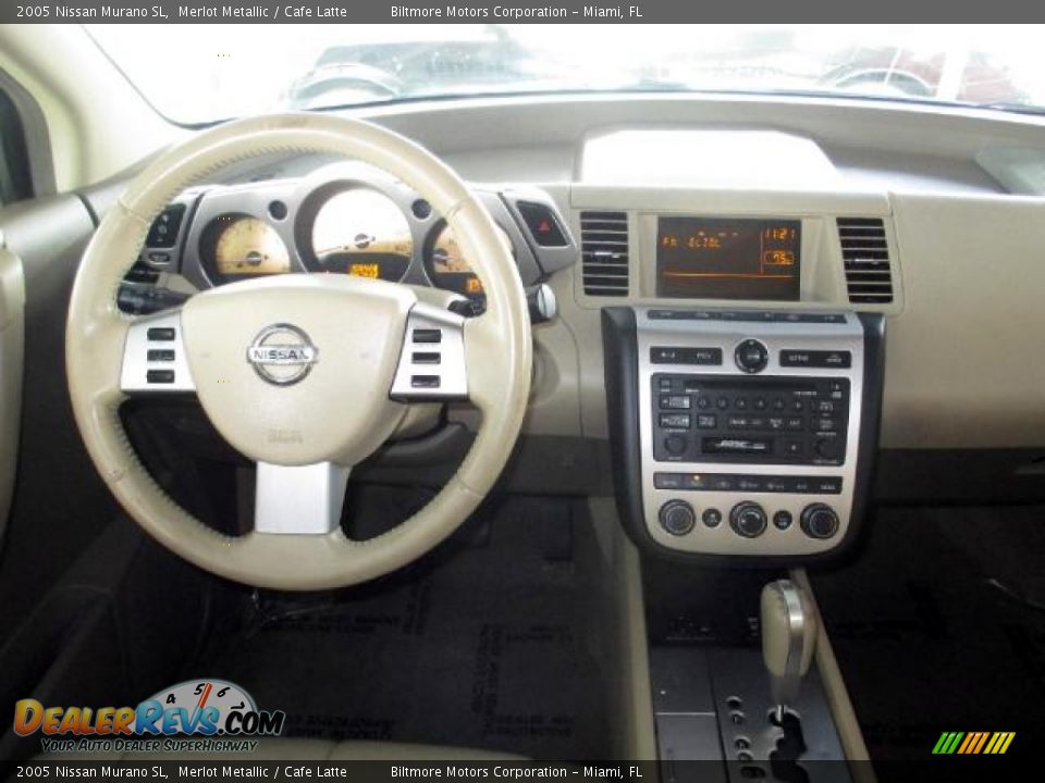 2005 Nissan Murano SL Merlot Metallic / Cafe Latte Photo #14