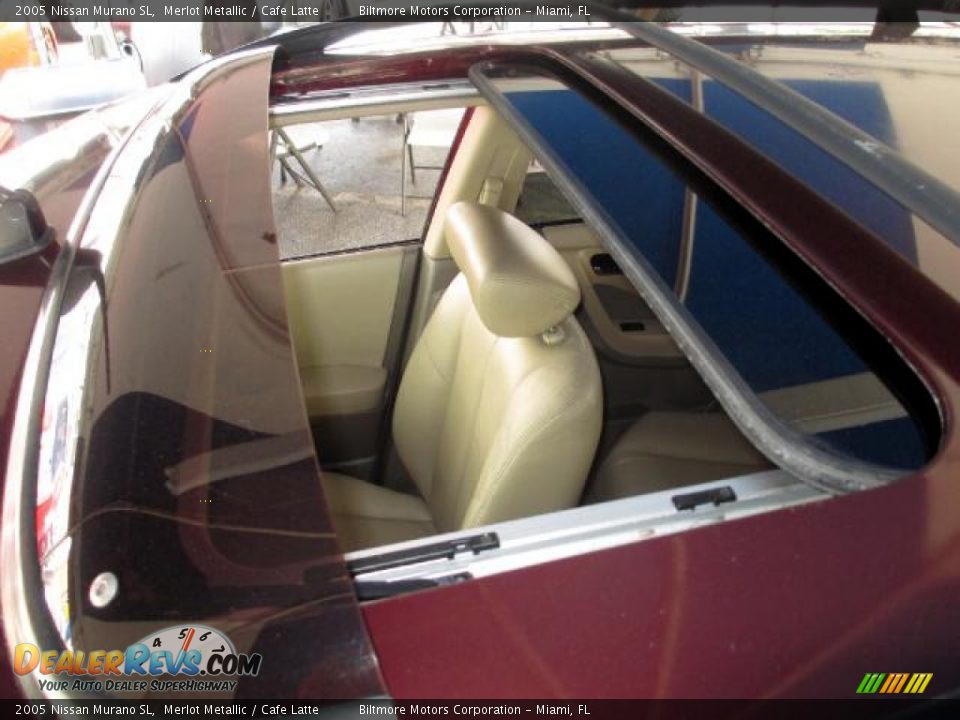 2005 Nissan Murano SL Merlot Metallic / Cafe Latte Photo #15
