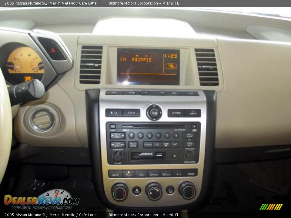 2005 Nissan Murano SL Merlot Metallic / Cafe Latte Photo #16