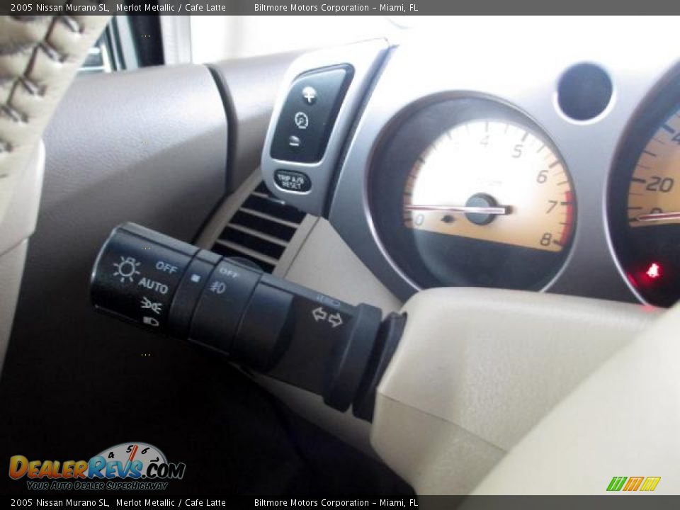 2005 Nissan Murano SL Merlot Metallic / Cafe Latte Photo #20