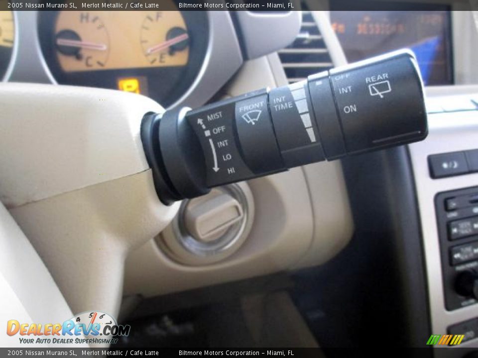 2005 Nissan Murano SL Merlot Metallic / Cafe Latte Photo #21