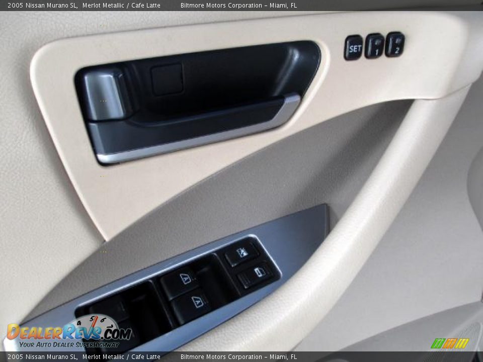 2005 Nissan Murano SL Merlot Metallic / Cafe Latte Photo #25
