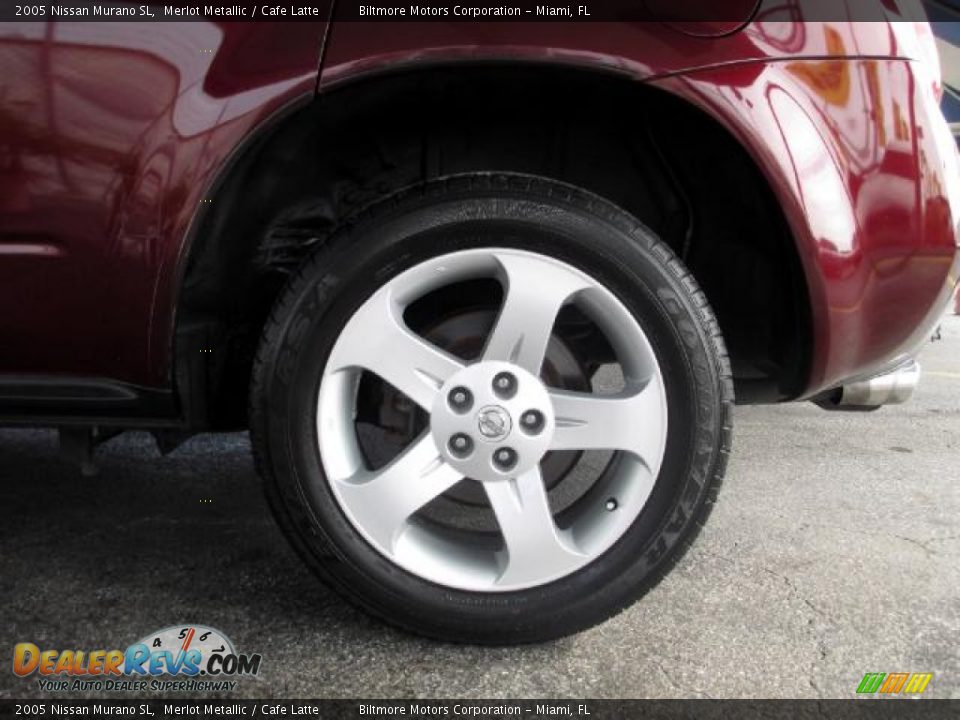 2005 Nissan Murano SL Merlot Metallic / Cafe Latte Photo #27