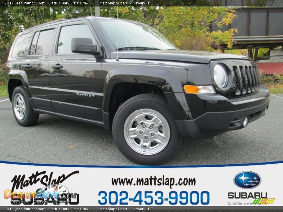 2012 Jeep Patriot Sport Black / Dark Slate Gray Photo #1