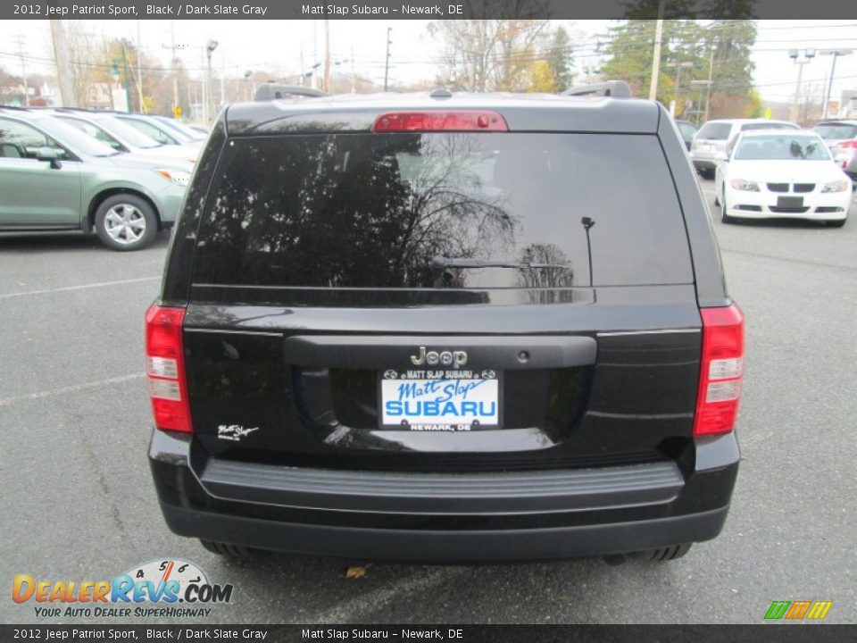 2012 Jeep Patriot Sport Black / Dark Slate Gray Photo #7