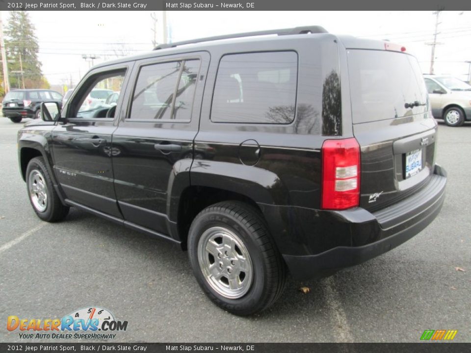 2012 Jeep Patriot Sport Black / Dark Slate Gray Photo #8