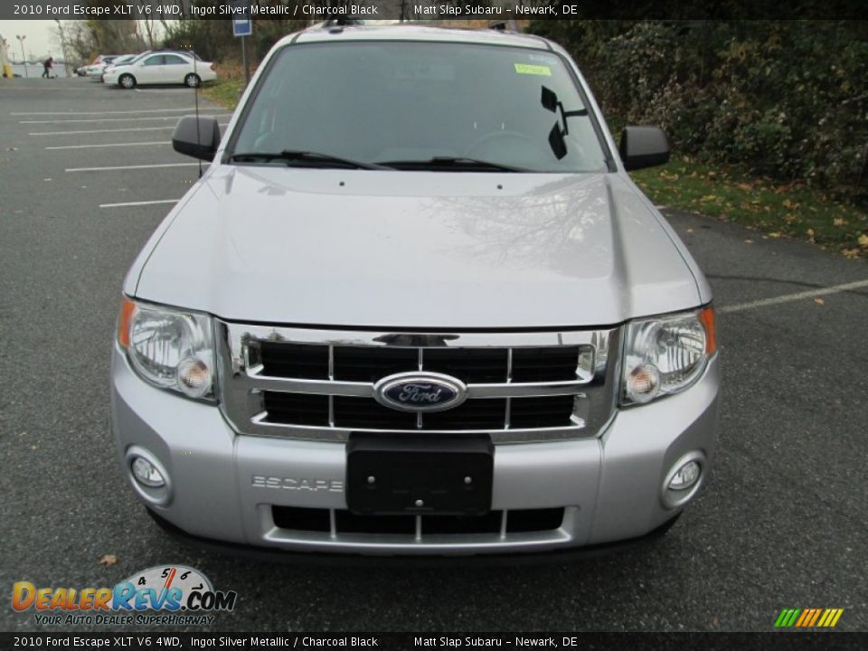 2010 Ford Escape XLT V6 4WD Ingot Silver Metallic / Charcoal Black Photo #3