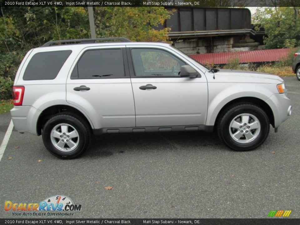2010 Ford Escape XLT V6 4WD Ingot Silver Metallic / Charcoal Black Photo #5