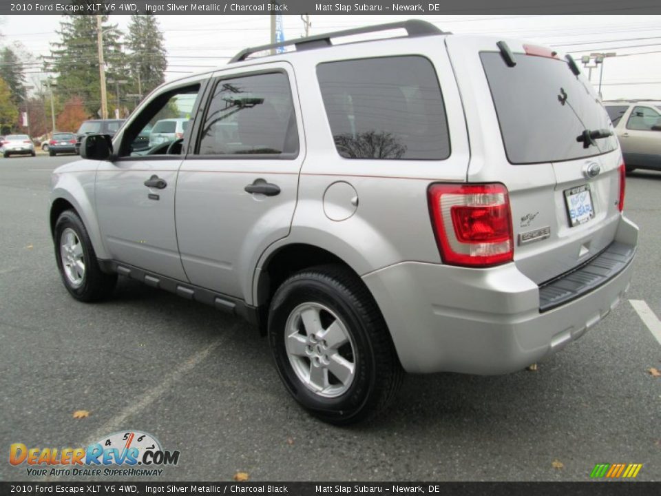 2010 Ford Escape XLT V6 4WD Ingot Silver Metallic / Charcoal Black Photo #8