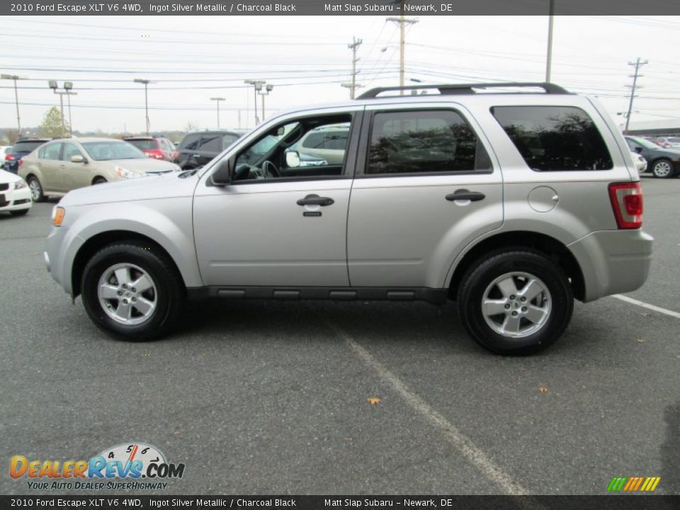 2010 Ford Escape XLT V6 4WD Ingot Silver Metallic / Charcoal Black Photo #9