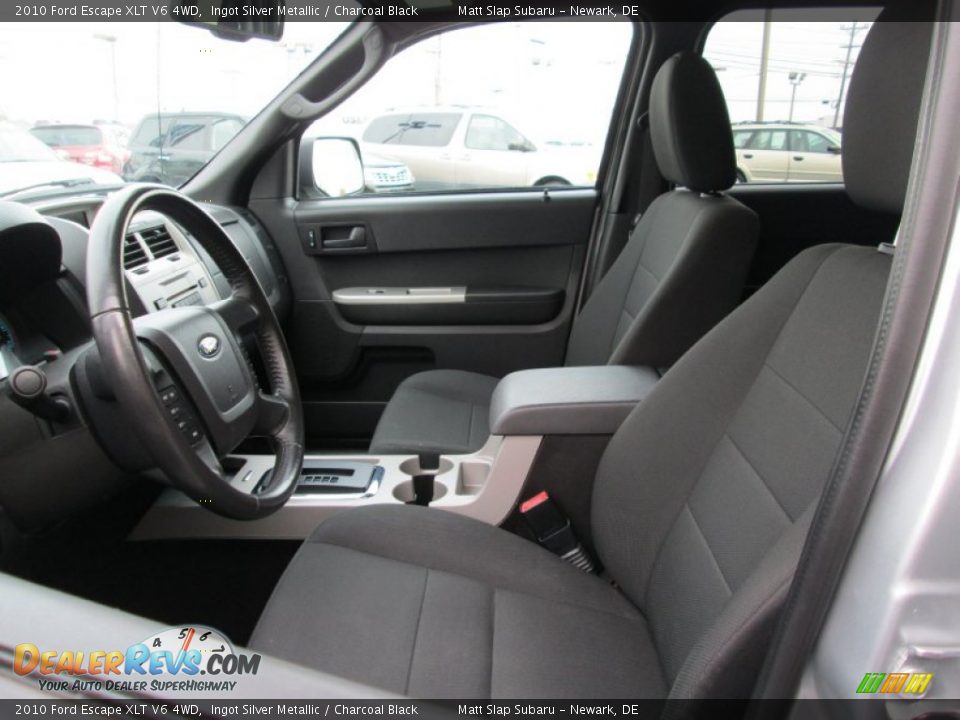 2010 Ford Escape XLT V6 4WD Ingot Silver Metallic / Charcoal Black Photo #14