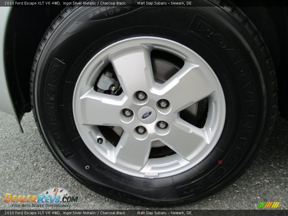 2010 Ford Escape XLT V6 4WD Ingot Silver Metallic / Charcoal Black Photo #22