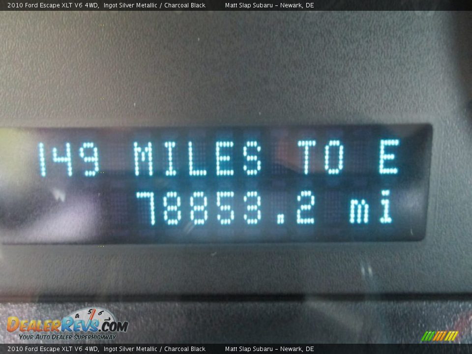 2010 Ford Escape XLT V6 4WD Ingot Silver Metallic / Charcoal Black Photo #28