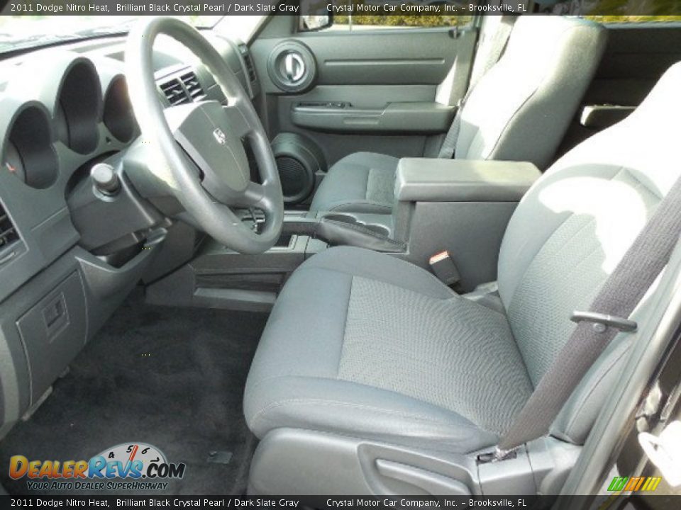 2011 Dodge Nitro Heat Brilliant Black Crystal Pearl / Dark Slate Gray Photo #4