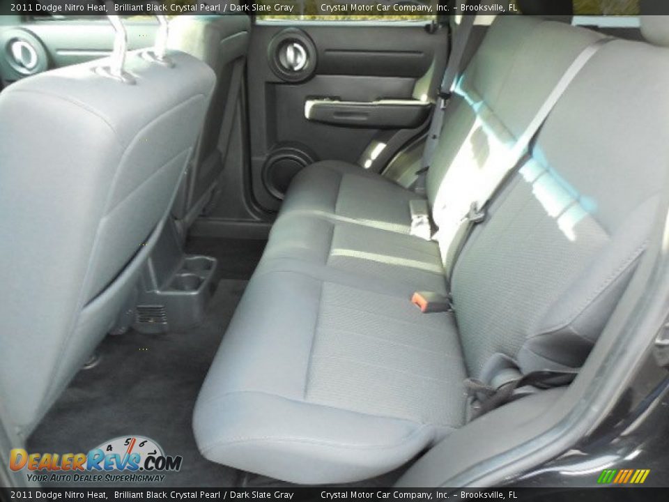2011 Dodge Nitro Heat Brilliant Black Crystal Pearl / Dark Slate Gray Photo #5