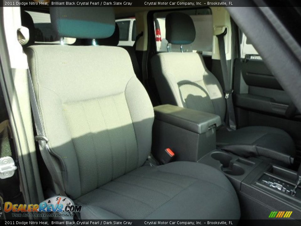2011 Dodge Nitro Heat Brilliant Black Crystal Pearl / Dark Slate Gray Photo #13