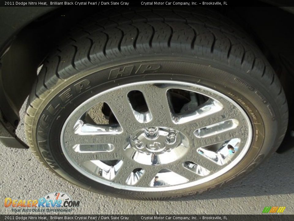 2011 Dodge Nitro Heat Brilliant Black Crystal Pearl / Dark Slate Gray Photo #15