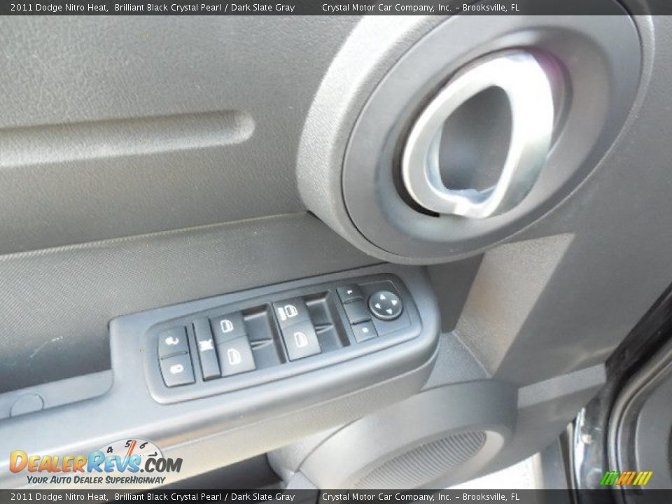 2011 Dodge Nitro Heat Brilliant Black Crystal Pearl / Dark Slate Gray Photo #18