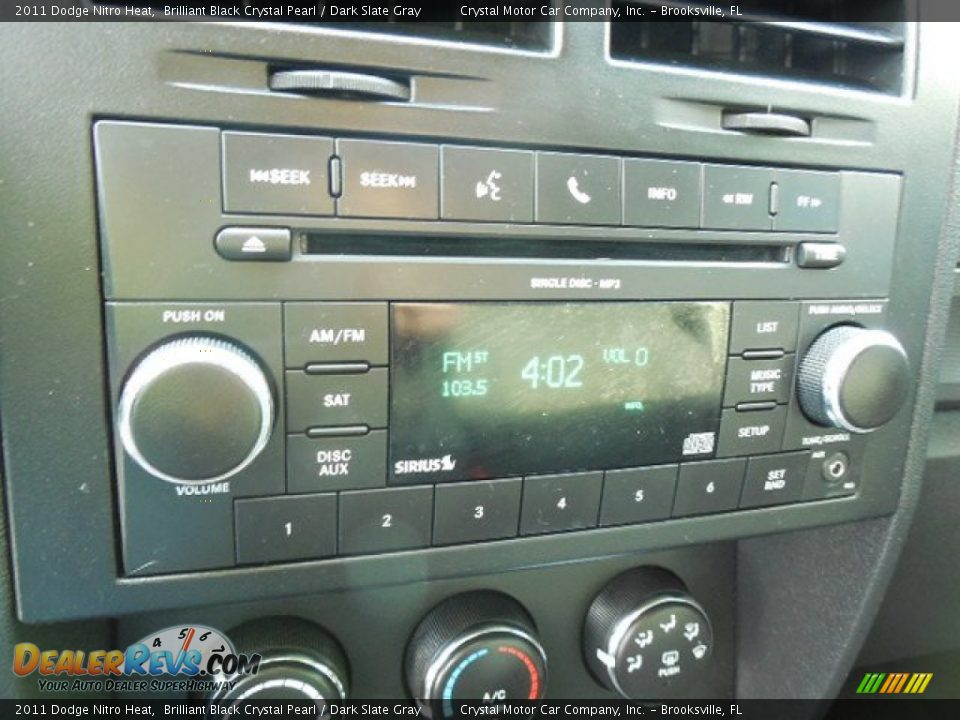2011 Dodge Nitro Heat Brilliant Black Crystal Pearl / Dark Slate Gray Photo #20
