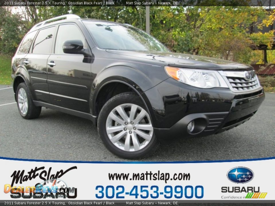 2011 Subaru Forester 2.5 X Touring Obsidian Black Pearl / Black Photo #1
