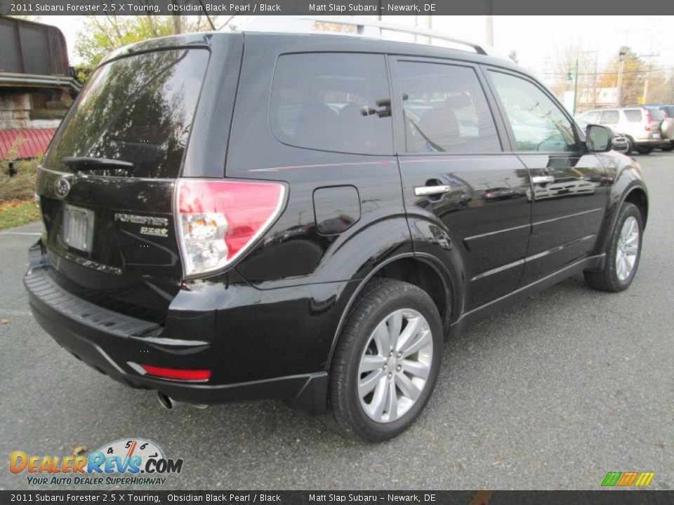 2011 Subaru Forester 2.5 X Touring Obsidian Black Pearl / Black Photo #6