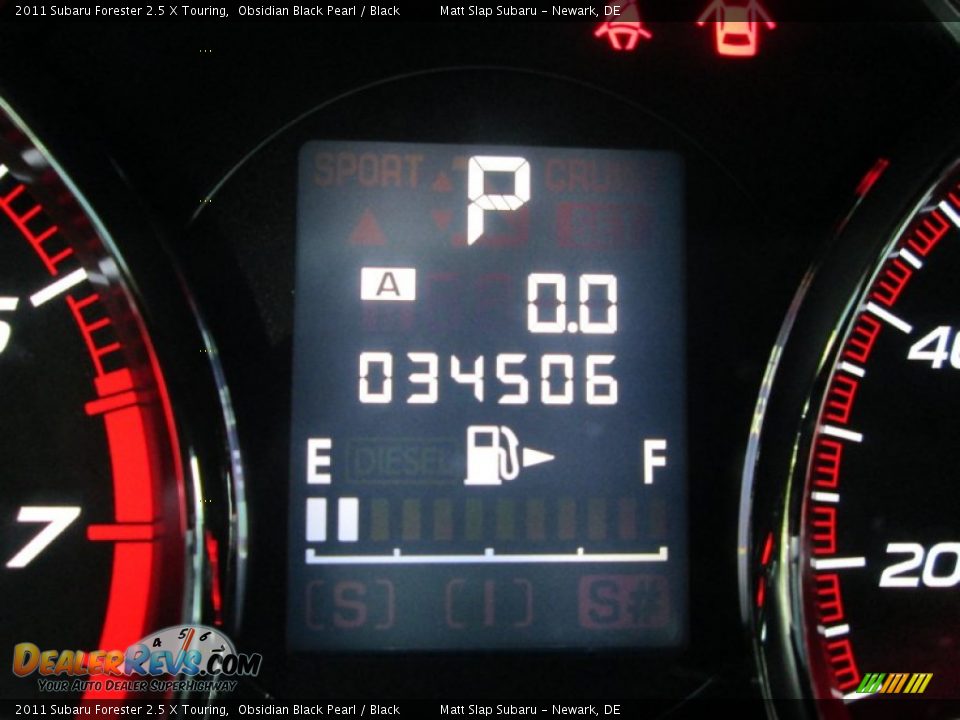 2011 Subaru Forester 2.5 X Touring Obsidian Black Pearl / Black Photo #28