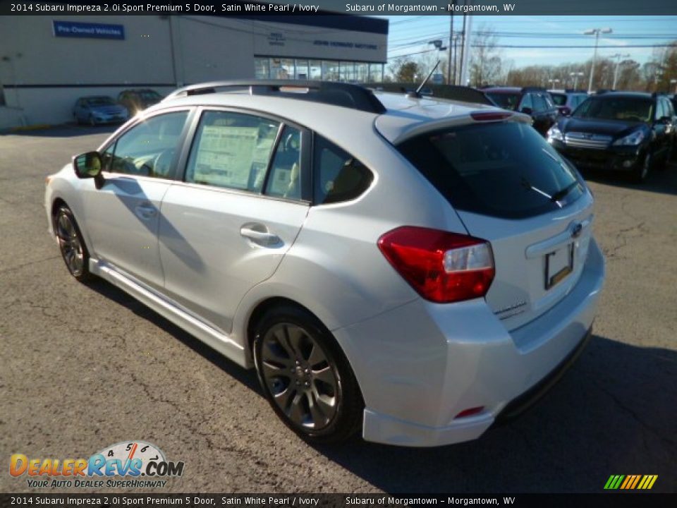 2014 Subaru Impreza 2.0i Sport Premium 5 Door Satin White Pearl / Ivory Photo #5