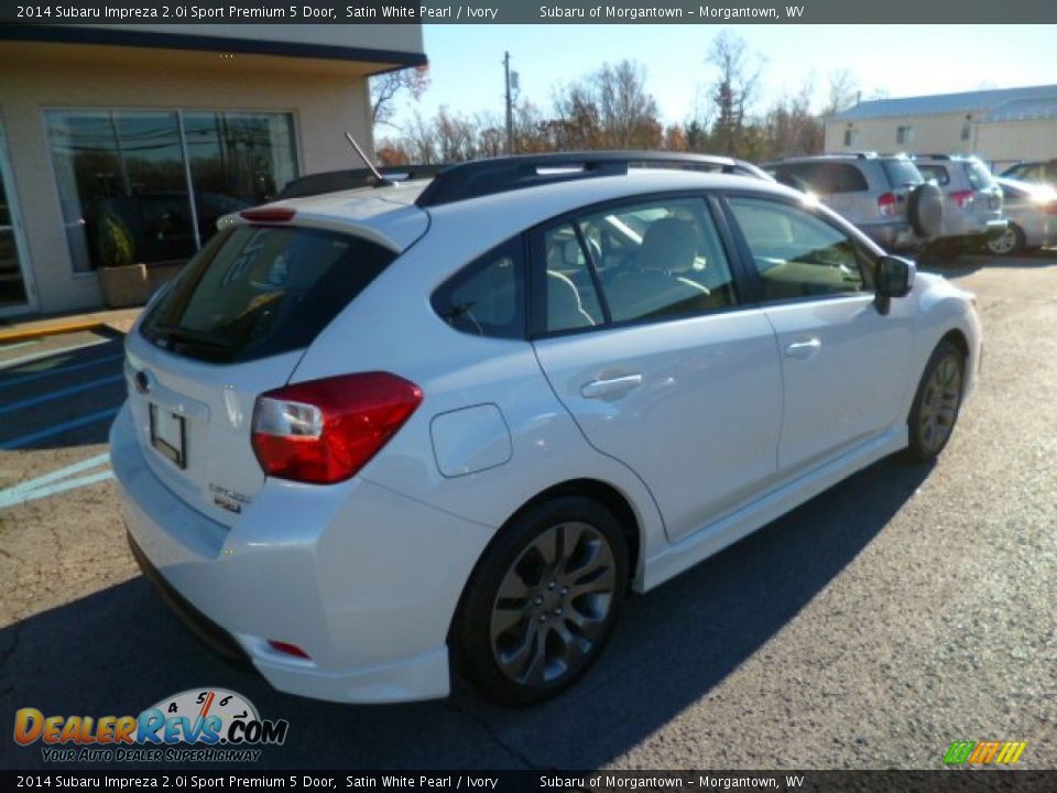 2014 Subaru Impreza 2.0i Sport Premium 5 Door Satin White Pearl / Ivory Photo #6