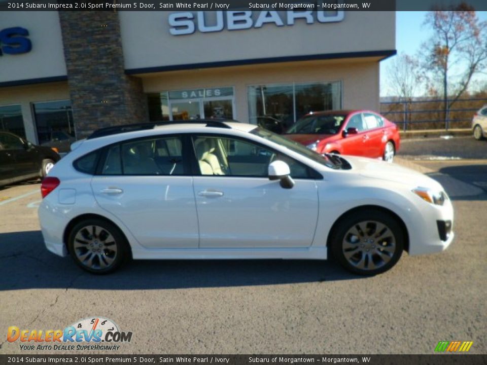 2014 Subaru Impreza 2.0i Sport Premium 5 Door Satin White Pearl / Ivory Photo #7