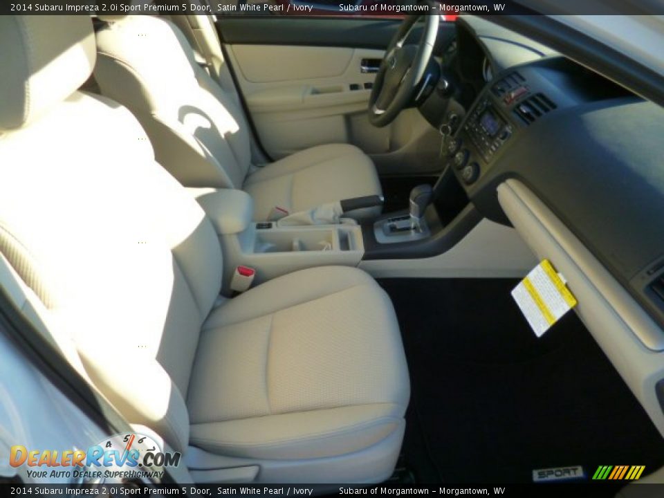 2014 Subaru Impreza 2.0i Sport Premium 5 Door Satin White Pearl / Ivory Photo #9