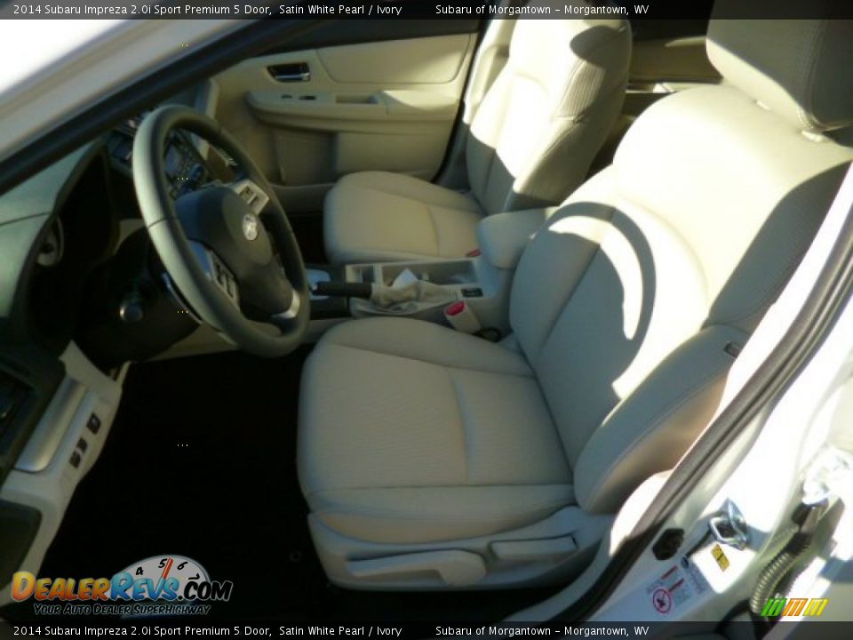 2014 Subaru Impreza 2.0i Sport Premium 5 Door Satin White Pearl / Ivory Photo #15