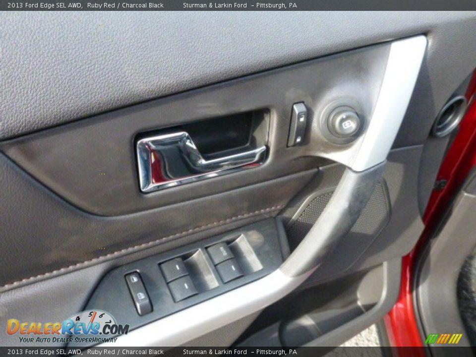 2013 Ford Edge SEL AWD Ruby Red / Charcoal Black Photo #11