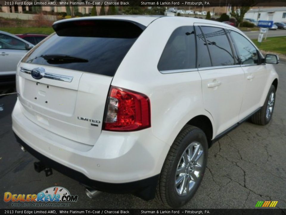 2013 Ford Edge Limited AWD White Platinum Tri-Coat / Charcoal Black Photo #2