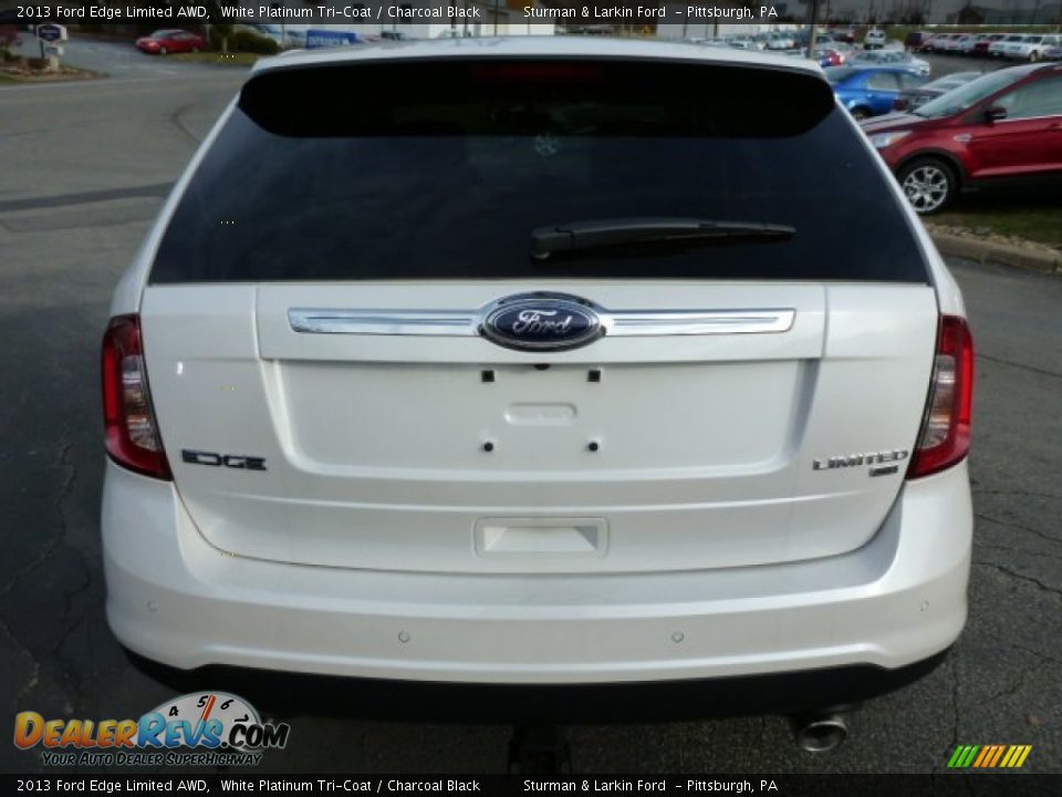 2013 Ford Edge Limited AWD White Platinum Tri-Coat / Charcoal Black Photo #3