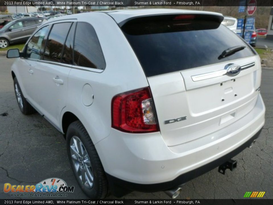 2013 Ford Edge Limited AWD White Platinum Tri-Coat / Charcoal Black Photo #4