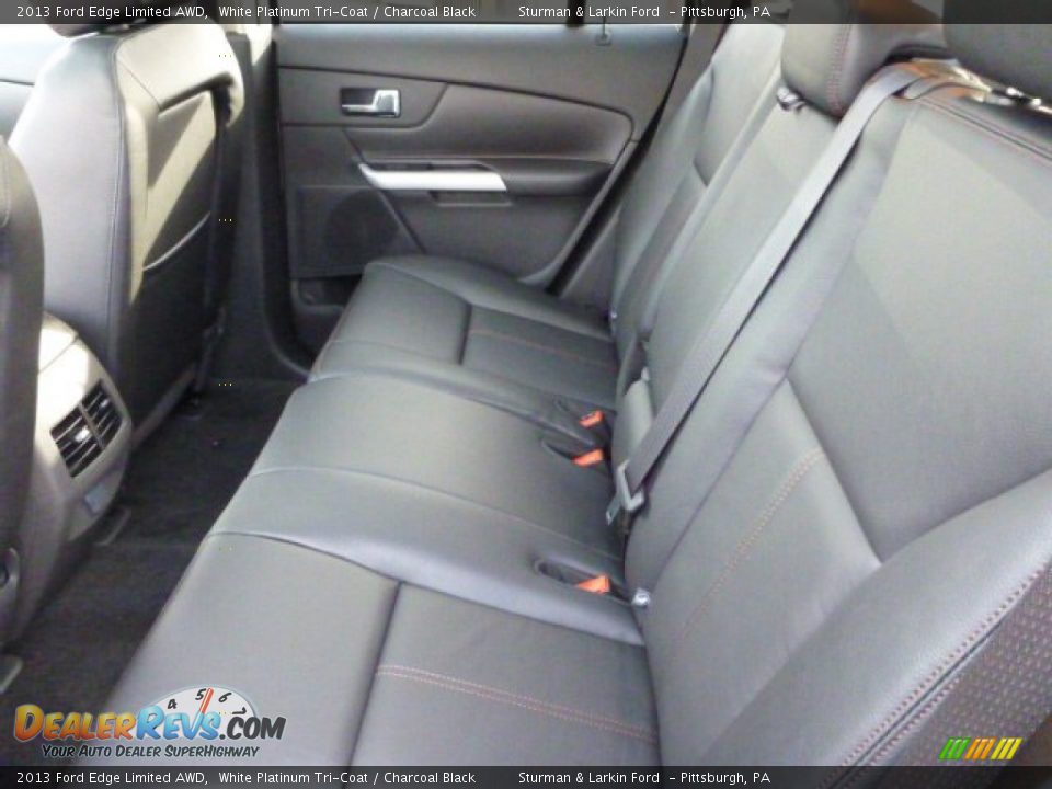 2013 Ford Edge Limited AWD White Platinum Tri-Coat / Charcoal Black Photo #9