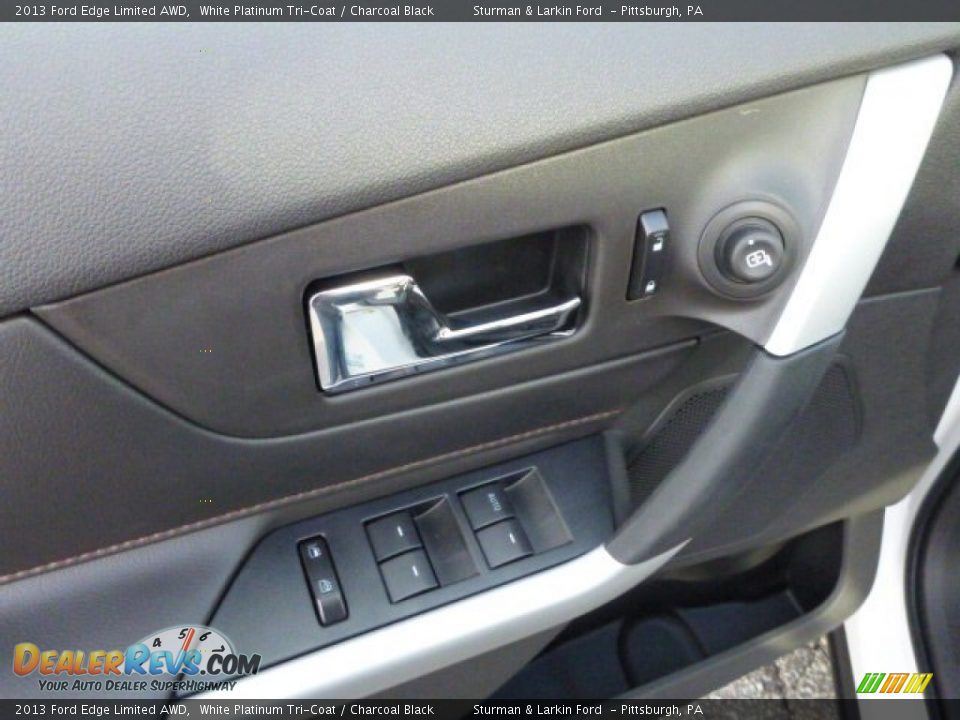 2013 Ford Edge Limited AWD White Platinum Tri-Coat / Charcoal Black Photo #12